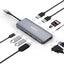 Mowsil 11-in-1 USB-C Hub Docking Station - HDMI / VGA / RJ45 / USB / Type-C / SD / TF / Silver