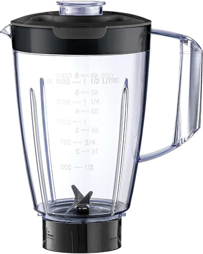 Black+Decker Blender With Grinder Mill Plus Extra Blender Jar - 400W / Black