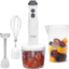 Russell Hobbs 600W Hand Blender Set, Variable Speed Blender with Chopper Attachment, 500ml Transparent Beaker, Stainless Steel Removable Leg, BPA Free & Dishwasher Safe, White – Model 27560