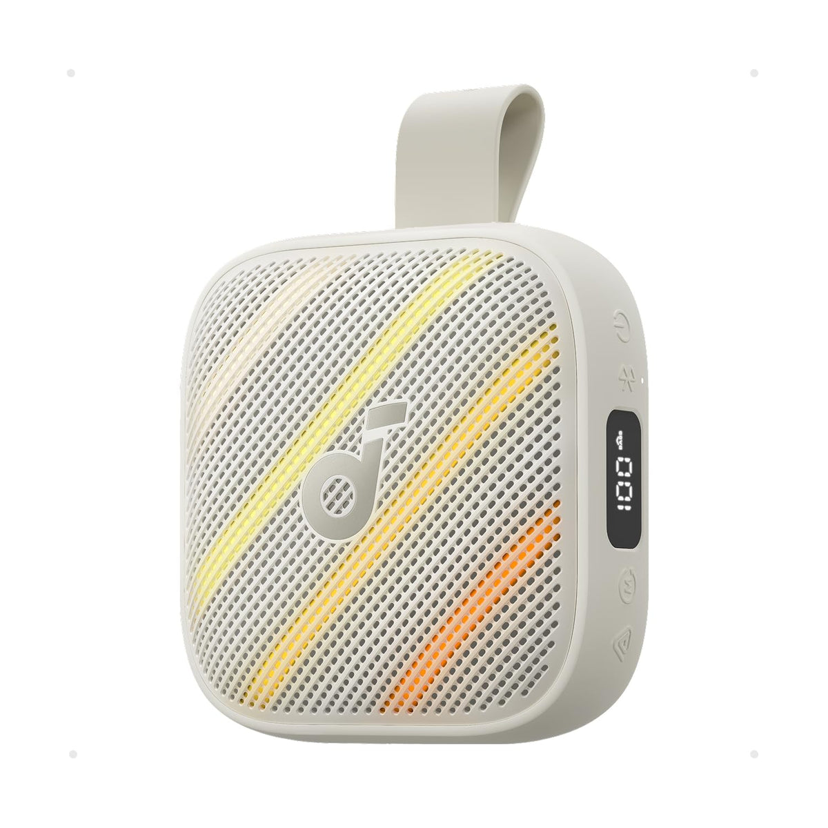 Anker Soundcore Boom Go 3i Portable Bluetooth Speaker with Powerful Bass - White