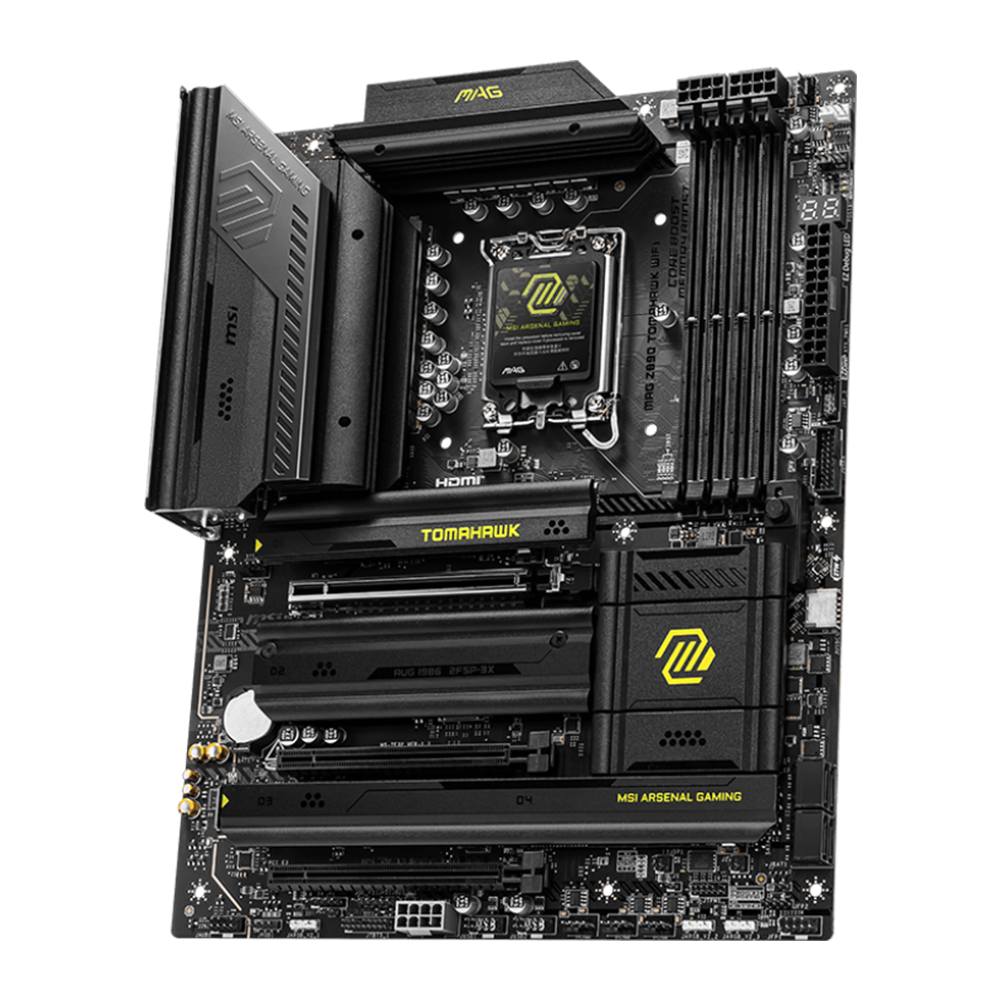 MSI MAG Z890 Tomahawk Motherboard - DDR5 / Wi-Fi / Bluetooth / HDMI / DisplayPort / USB - Black