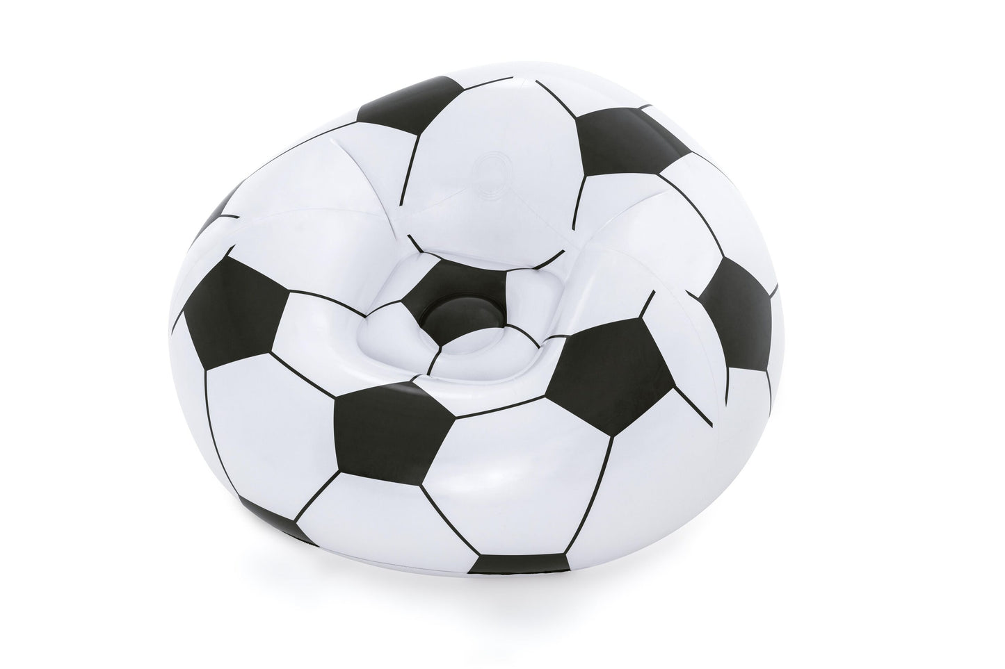 Bestway 1.14m x 1.12m x 66cm beanless soccer ball chair (contents:1 chair, repair patch) age 6+