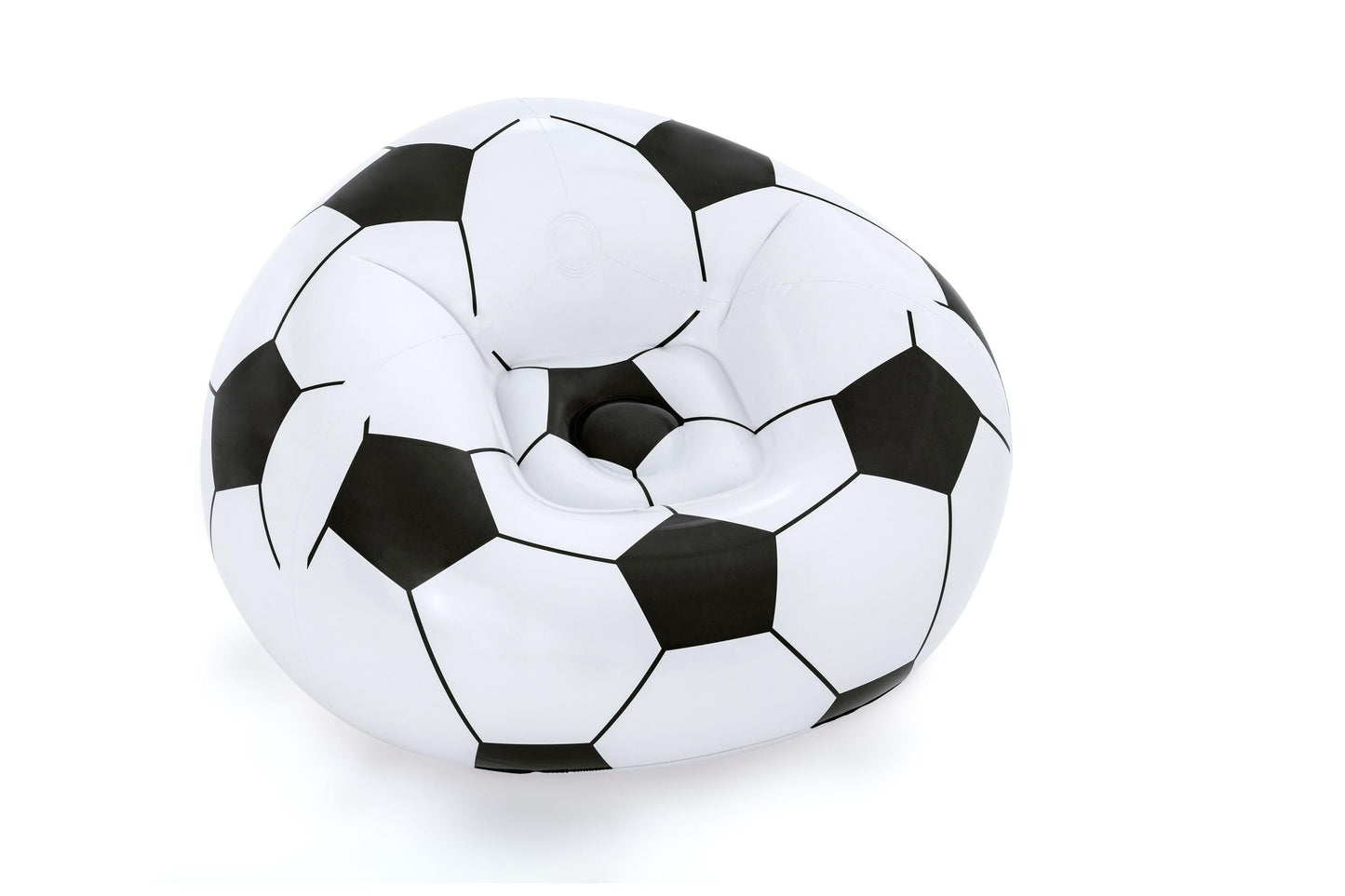 Bestway 1.14m x 1.12m x 66cm beanless soccer ball chair (contents:1 chair, repair patch) age 6+