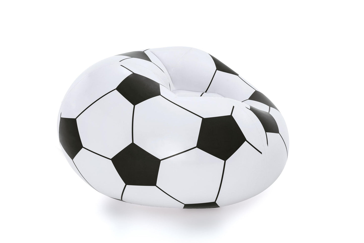 Bestway 1.14m x 1.12m x 66cm beanless soccer ball chair (contents:1 chair, repair patch) age 6+