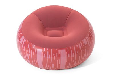 Bestway 1.12m x 1.12m x 66cm inflate-a-chair air chair (contents:chair, repair patch, 3 assorted colors)