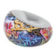 Bestway 44" x 44" x 26"/1.12m x 1.12m x 66cm inflate-a-chair graffiti air chair (contents:chair, repair patch,)