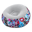 Bestway 1.12m x 1.12m x 66cm inflate-a-chair floral air chair (contents:chair, repair patch,)
