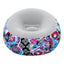 Bestway 1.12m x 1.12m x 66cm inflate-a-chair floral air chair (contents:chair, repair patch,)