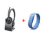 HP Poly Voyager 4320 Bluetooth Stereo Headset - BT700 USB-A Dongle / Charging Stand (Microsoft Teams Certified) / 2YW + Google Fitbit Air Smart Screenless Fitness Tracker - Bluetooth / Lavender - Bundle Offer