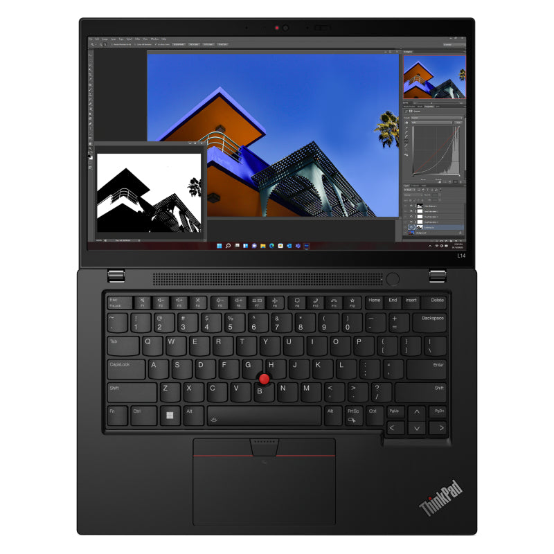 Lenovo ThinkPad L14 Gen 4 - 14.0" FHD Multi-Touch / i7 / 16GB / 512GB (NVMe M.2 SSD) / DOS (Without OS) / 3YW / English/Arabic - Laptop