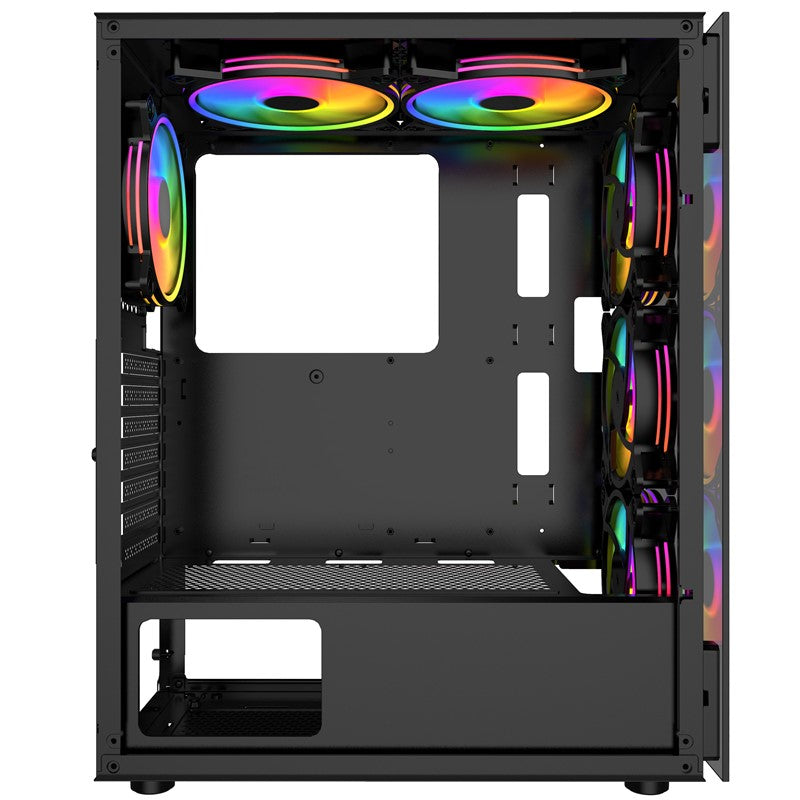 Twisted Minds Manic Shooter-03 Mid Tower Gaming Case - Black