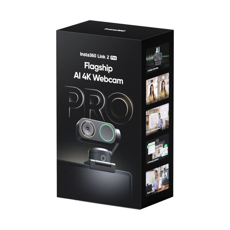 Insta360 Link 2 Pro AI Webcam - 4K / USB-C / Black