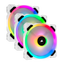 CORSAIR LL120 RGB Triple Pack With Lighting Node Pro - 120mm / White