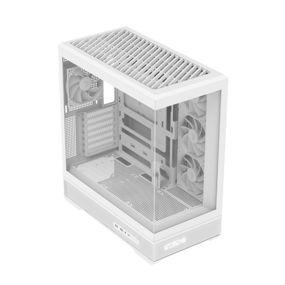 Aerocool P500B Digi v1 Mid Tower Case - White