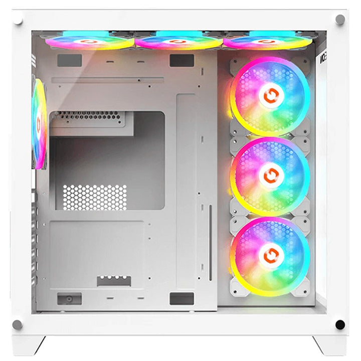 GAMEON Emperor Artic Series Mid Tower Gaming Case - White