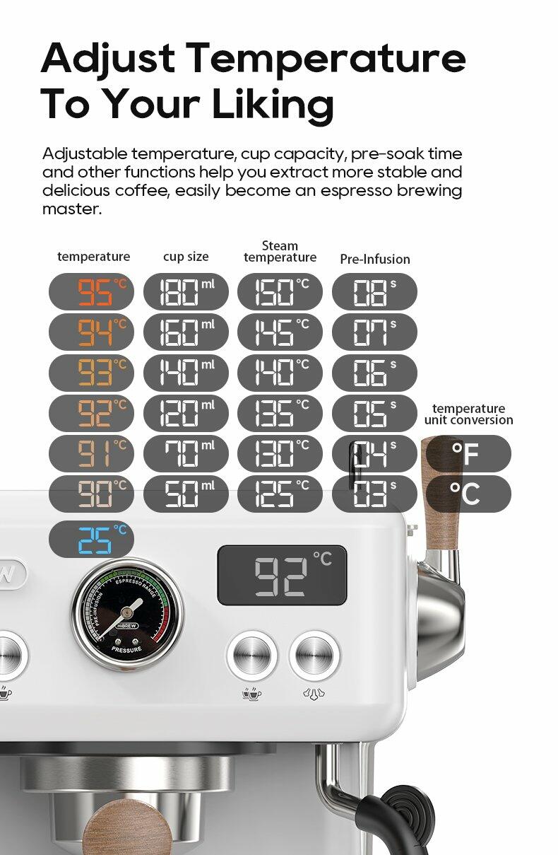 HiBREW Semi Automatic Espresso Coffee Machine H10 PLUS
