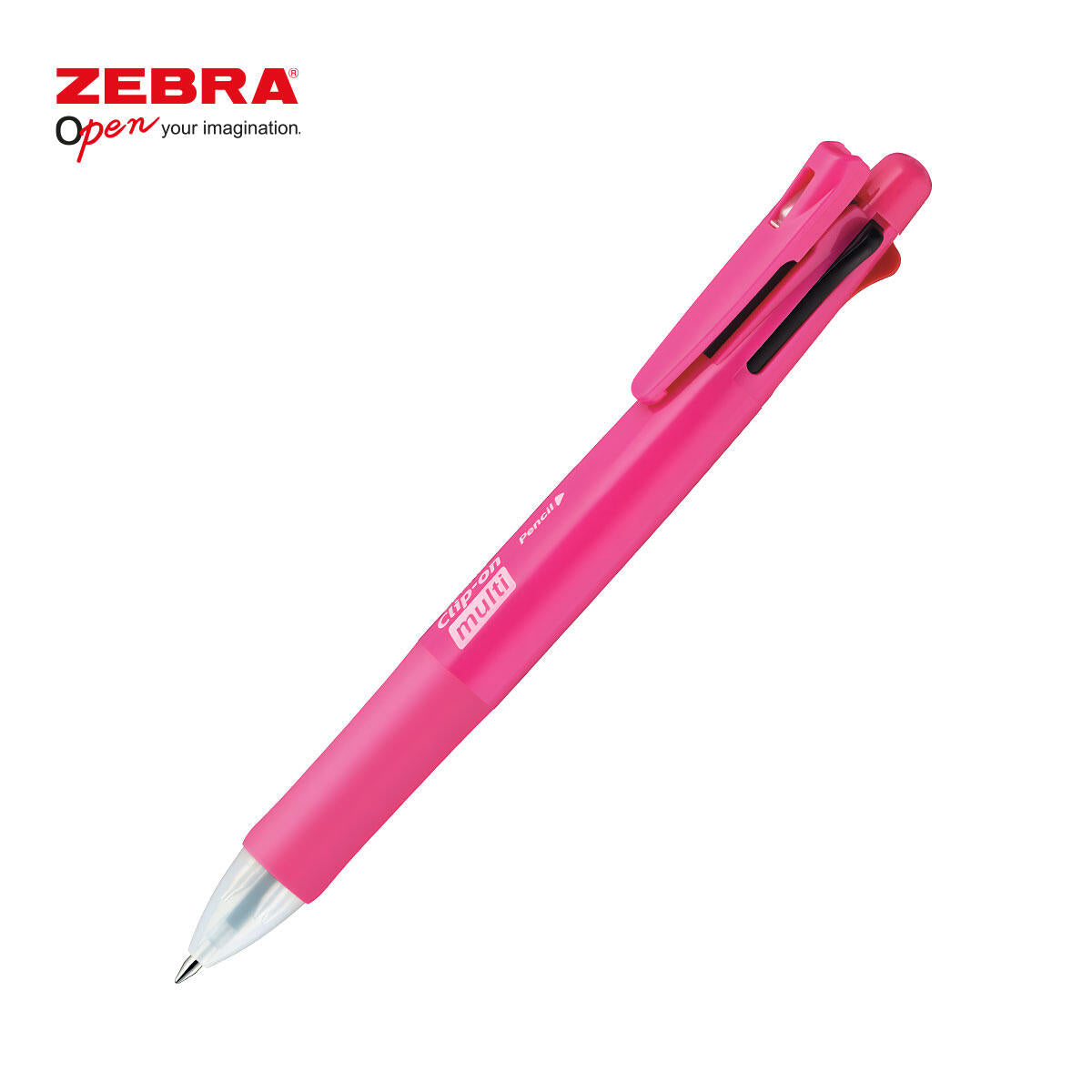 Zebra 1-Pencil with 4-Color Pen - Rose