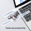 Mowsil 3-in-1 SD Card Reader - USB 3.0 / USB-C OTG / 5Gbps / Blue