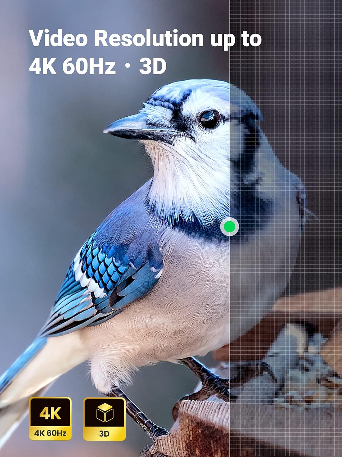 يوجرين إتش دي إم أي  إلى  محول  أسود