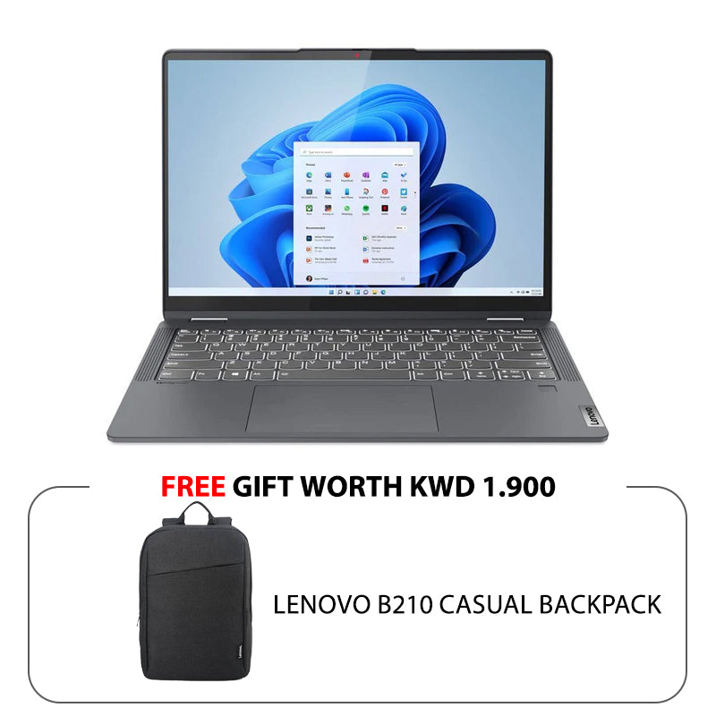 Lenovo IdeaPad Flex 5 Gen 7 - 14.0" WUXGA Multi-Touch / i5 / 8GB / 512GB (NVMe M.2 SSD) / Win 11 Home / 1YW / Arabic/English / Storm Grey - Laptop