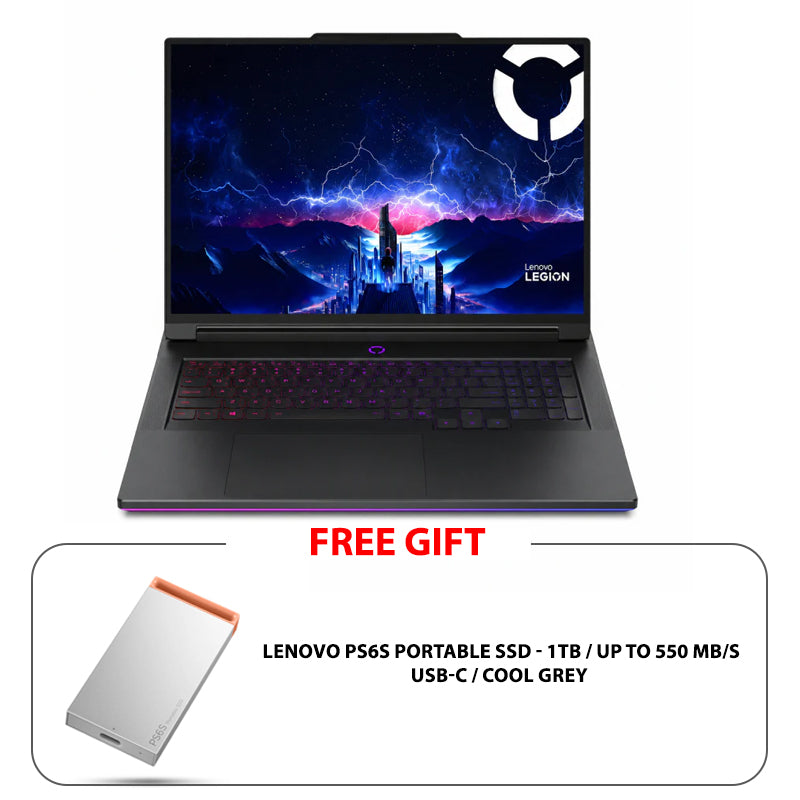Lenovo Legion 9 - 18" WQUXGA / 440Hz / RTX 5090 24GB VGA / Ultra 9 275HX / 64GB / 4TB (NVMe M.2 SSD) / Eclipse Black