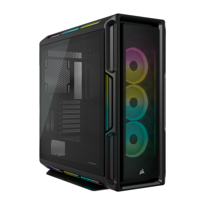 CORSAIR iCUE 5000T RGB Tempered Glass Mid Tower ATX Case - Black