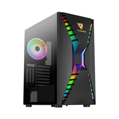 Aerocool Cronus ARGB Mid-Tower Gaming Case - Black