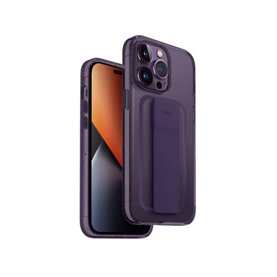 Uniq Hybrid iPhone 14 Pro Max Heldro Mount Series - Fig Purple Accessories > Mobiles & Tablets