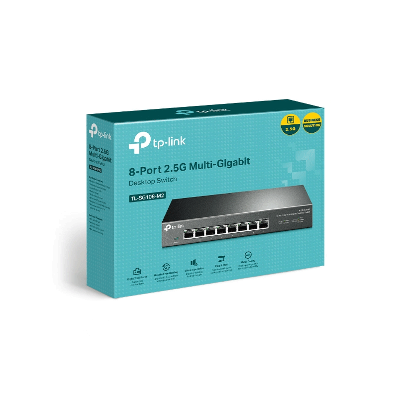 TP-link TL-SG108-M2 8-Port 2.5G Desktop Switch - 40 Gbps / LAN