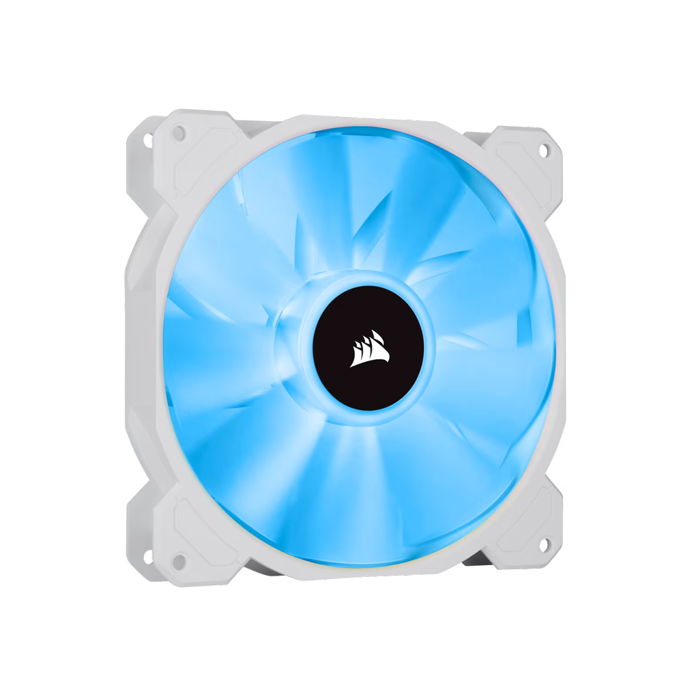 CORSAIR iCUE SP140 RGB ELITE Performance PWM Fan Dual Fan Kit With Lighting Node Core - 140mm / White