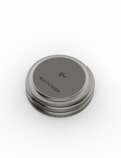 RAVPower RP-WC1008 Premium Foldable 3-in-1 Wireless Charger - 15W / Titanium