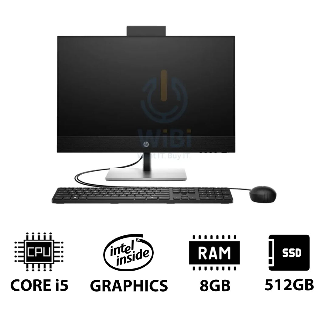 HP ProOne 440 G9 AIO - i5 / 8GB / 512GB (NVMe M.2 SSD) / 23.8" FHD Non-Touch / DOS (Without OS) / 1YW - Desktop