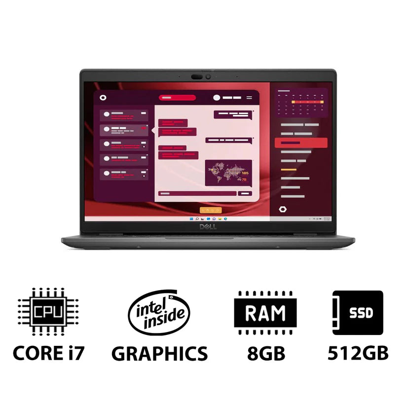 ديل لاتيتيود 3450 - 14.0 بوصة FHD / دوس (بدون نظام تشغيل)  آي 7 / 8 جيجابايت / 512 جيجابايت / 512 جيجابايت (NVMe م.2 إس إس دي) / دوس (بدون نظام تشغيل) / ضمان سنة + آيسر - 21.5 بوصة VA LCD / شاشة  عرض الباقة