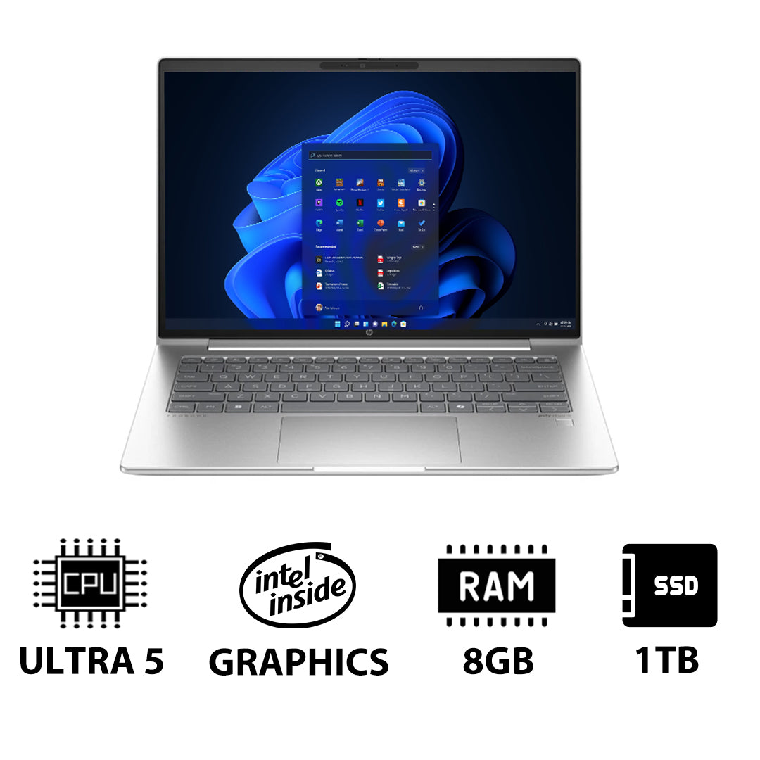 HP ProBook 440 G11 - 14" WUXGA / Ultra 5 125U / 8GB / 1TB (NVMe M.2 SSD) / Win 11 Pro / 1YW / Pike silver - Laptop