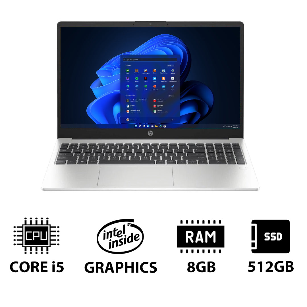 HP 250 G10 - 15.6" FHD / i5 / 8GB / 512GB (NVMe M.2 SSD) / Win 11 Pro / 1YW - Laptop