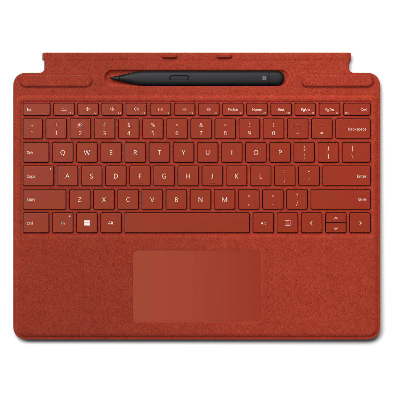 Microsoft Surface Pro Signature Keyboard with Slim Pen 2 - Magnetic / Arabic/English / Poppy Red - Keyboard