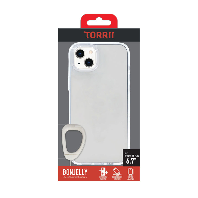 Torrii Bonjelly Case Anti-Bacterial Coating - iPhone 15 Plus / 14 Plus / Clear