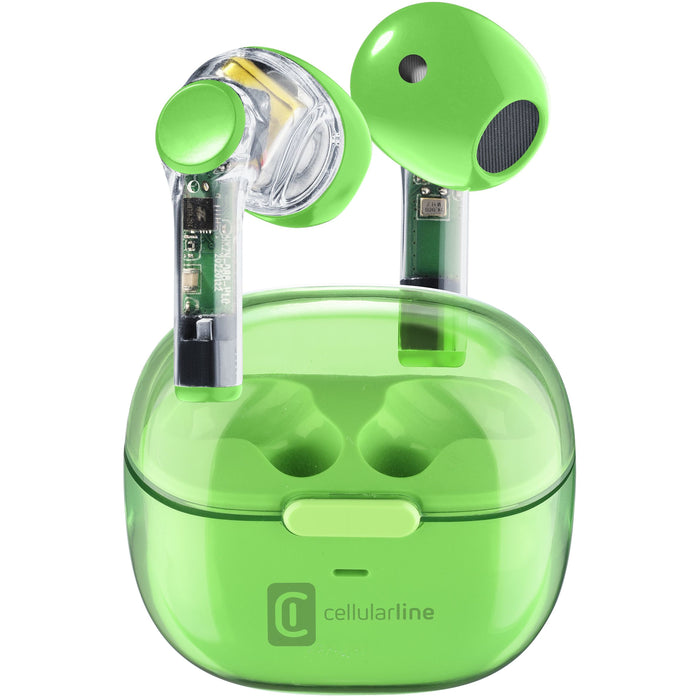 Cellularline FINE Bluetooth Earphones - Green