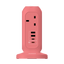 MOMAX OnePlug 7-Outlet Power Strip - USB-A / USB-C / Pink