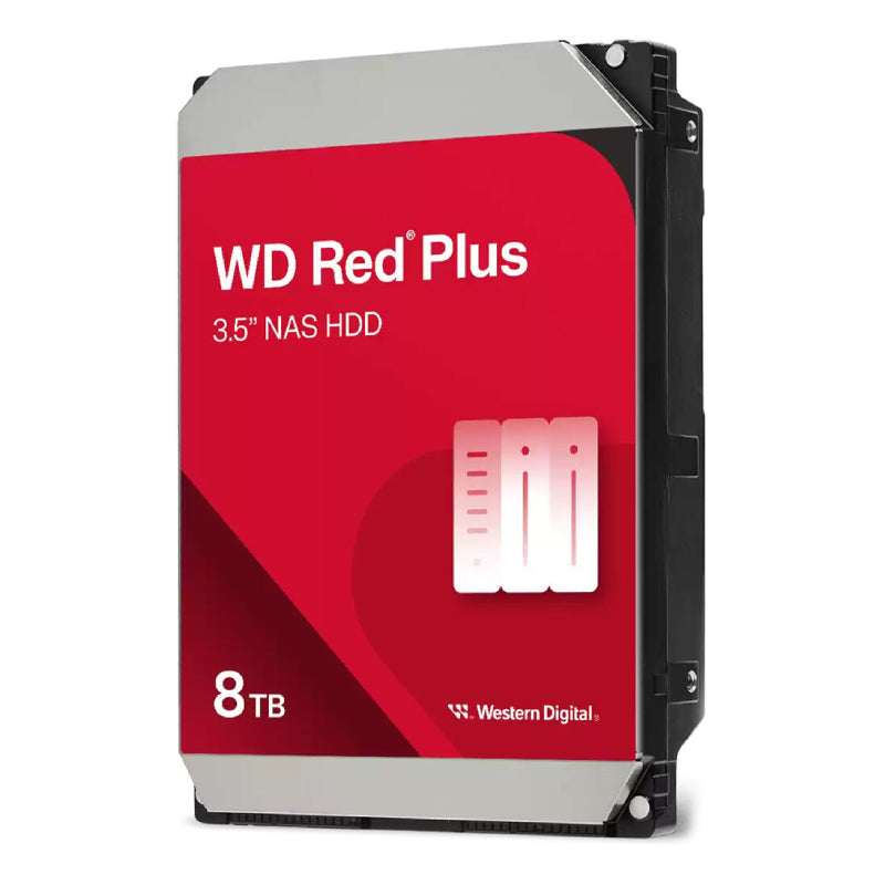 WD Red Plus Internal NAS HDD - 8TB / 3.5-inch / SATA-III / Up to 215MB/s / 256MB