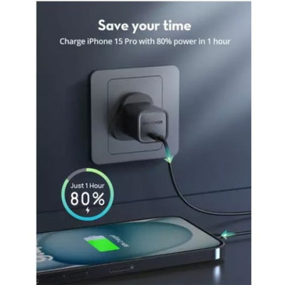 RAVPower RP-PC1056 Mini GaN Charger - 30W / Type-C / Black