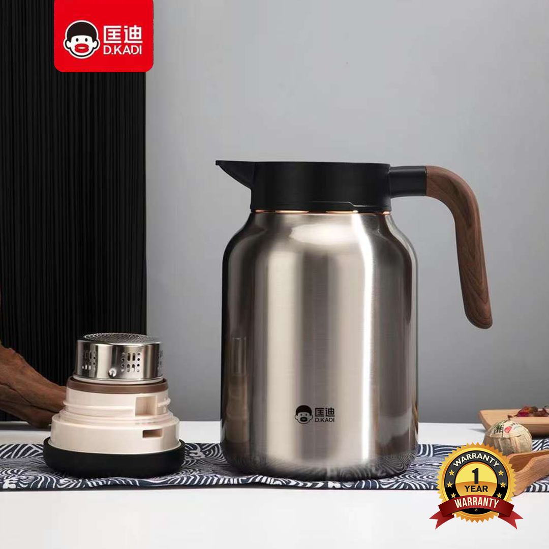 D.kadi 9068 Vacuum Flask - 1.8L - Silver