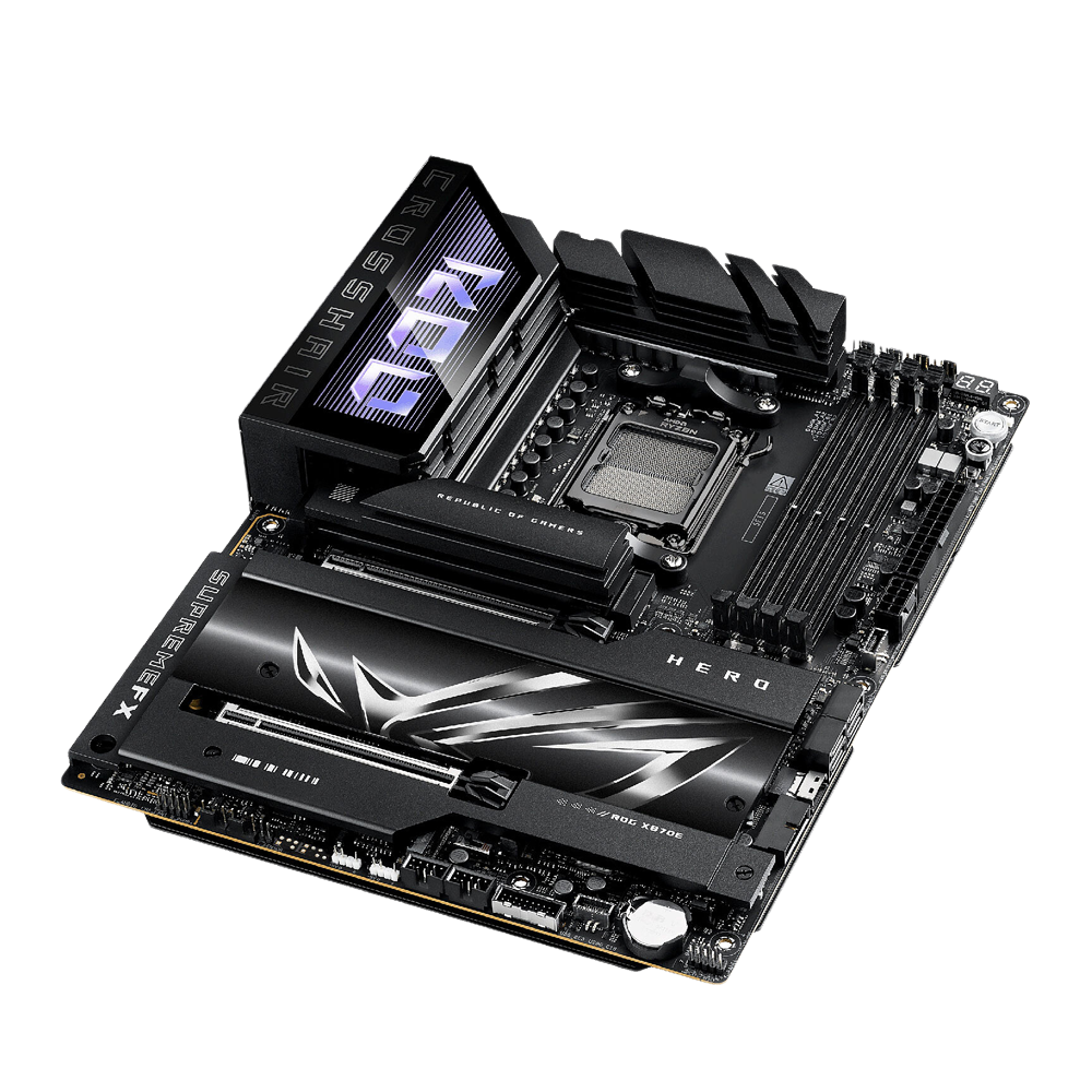 ASUS ROG CROSSHAIR X870E HERO Motherboard - DDR5 / Wi-Fi / HDMI / DisplayPort / Ethernet / USB- Black