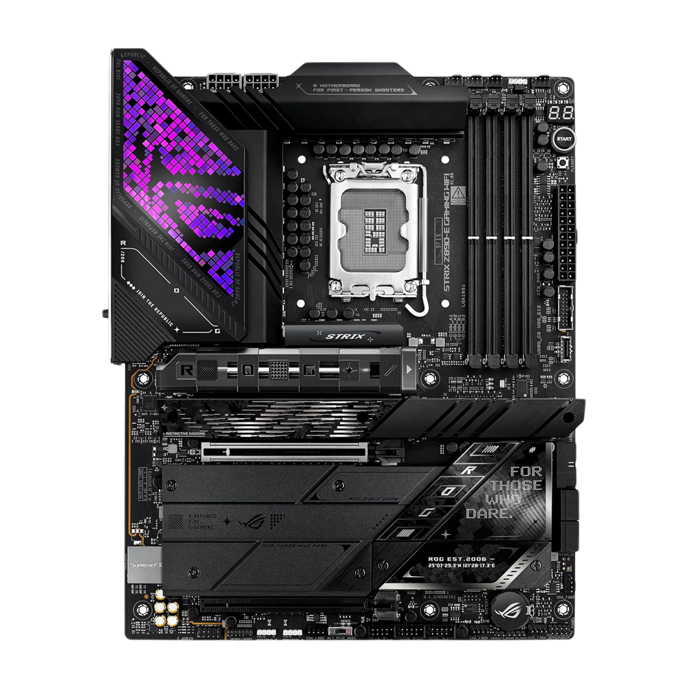 ASUS ROG Strix Z890-E Gaming Motherboard - DDR5 / Wi-Fi / HDMI / DisplayPort / Ethernet / USB - Black