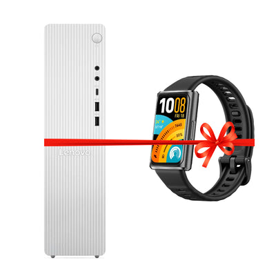 Lenovo IdeaCentre SFF - i3 / 8GB / 512GB (NVMe M.2 SSD) / DOS (Without OS) / English/Arabic / Cloud Grey - Desktop - With Huawei Band 11 Pro Watch FREE