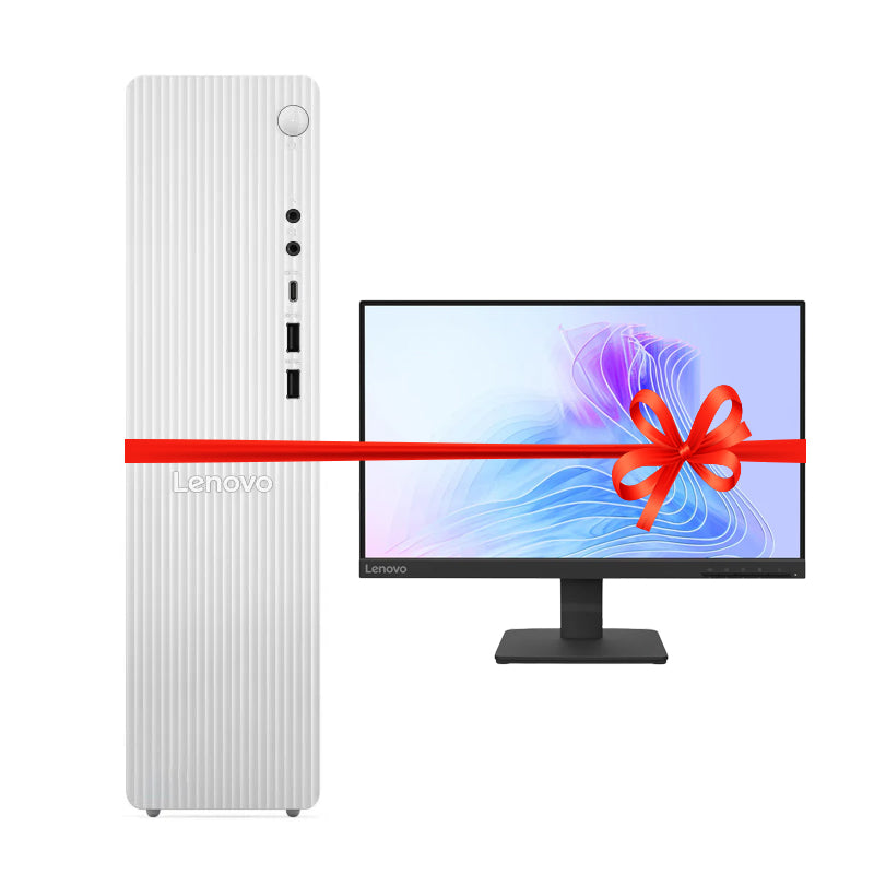 لينوفو إيديا سنتر - آي 3  8 جيجابايت  512 جيجابايت  إس إس دي NVMe م.2) / ويندوز 11 برو  الإنجليزية/ رمادي  سحابي رمادي  كمبيوتر مكتبي  مع  شاشة لينوفو مجانية