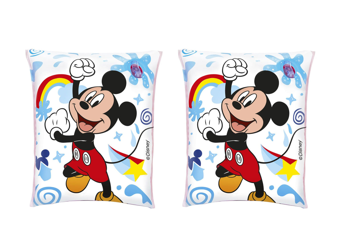 Bestway 23Cm X 15Cm Armbands (Contents:1 Pair Of Armbands.) Age 3-6 - Mickey Mouse