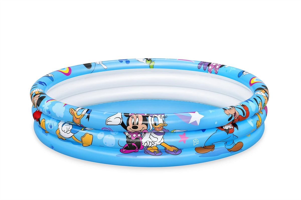 Bestway 1.22M X H25Cm Play Pool (Contents:1 Pool, Repair Patch) Age 2+ - Mickey & Friends