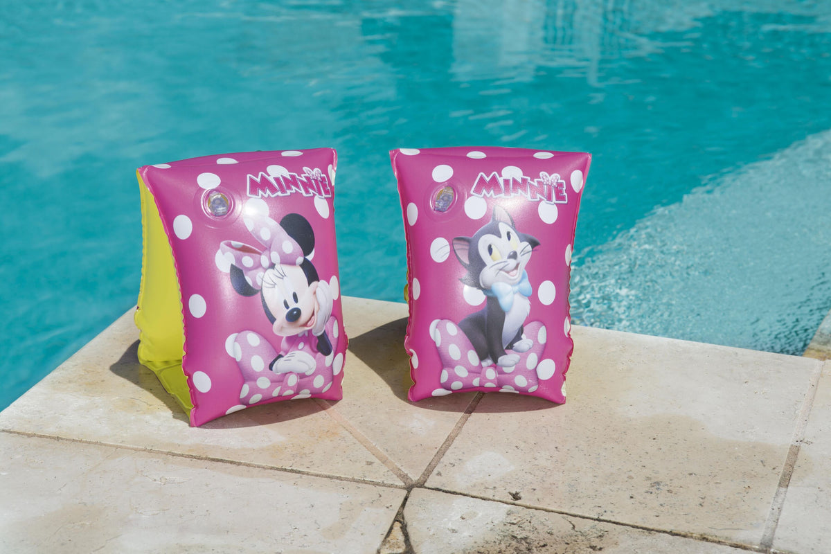 Bestway 23Cm X 15Cm Armbands (Contents:1 Pair Of Armbands.) Age 3-6 - Minnie Mouse