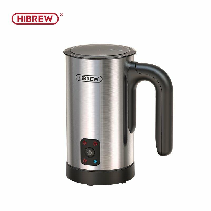 HiBREW 4 in 1 Milk Frother Frothing Foamer Fully automatic Milk Warmer Cold/Hot Latte Cappuccino Chocolate Protein Powder M3A